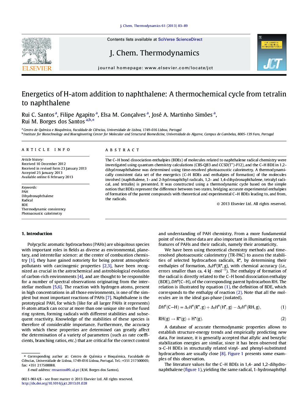 Energetics of H-atom addition to naphthalene: A thermochemical cycle from tetralin to naphthalene