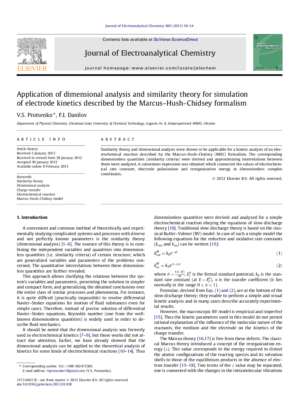 Application of dimensional analysis and similarity theory for simulation of electrode kinetics described by the Marcus-Hush-Chidsey formalism