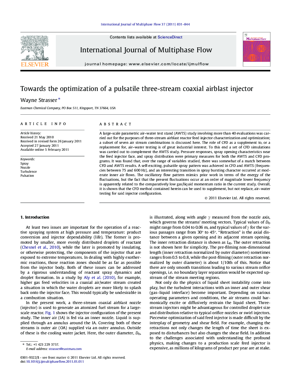 Towards the optimization of a pulsatile three-stream coaxial airblast injector