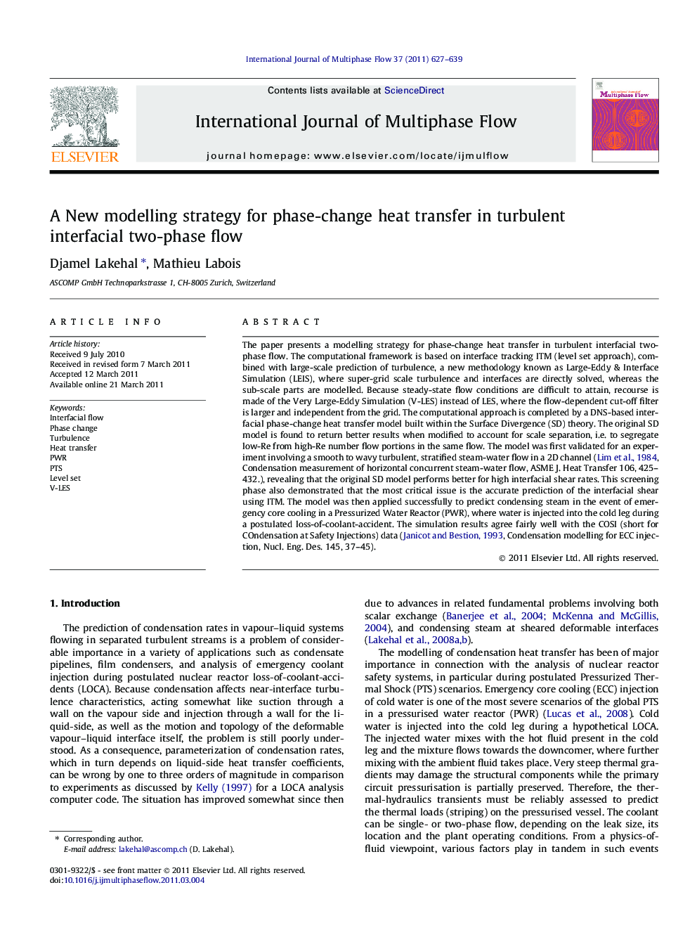 A New modelling strategy for phase-change heat transfer in turbulent interfacial two-phase flow