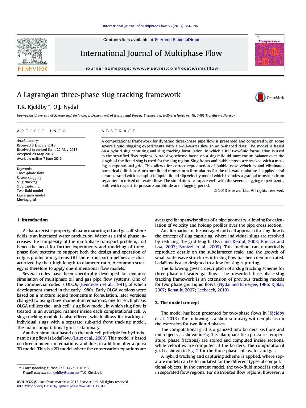 A Lagrangian three-phase slug tracking framework