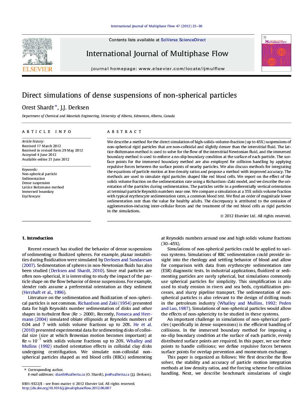 Direct simulations of dense suspensions of non-spherical particles