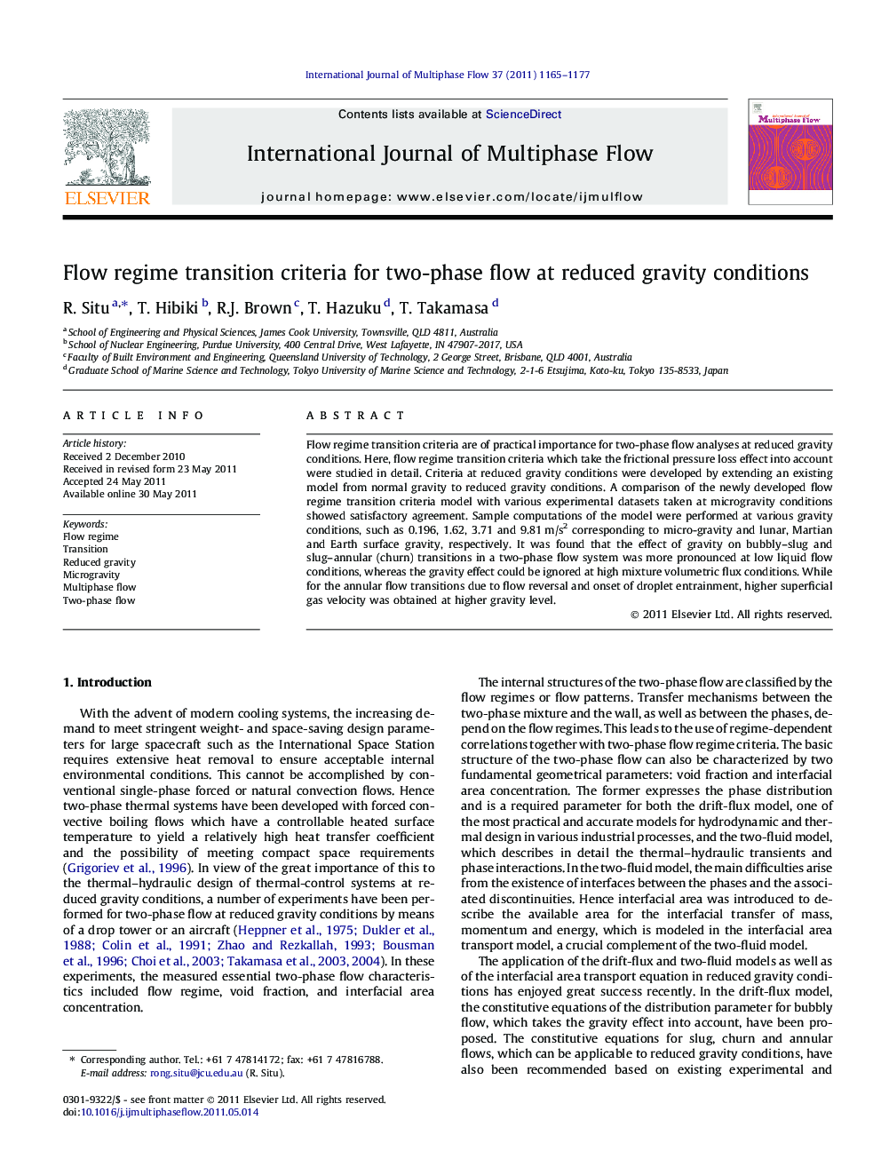 Flow regime transition criteria for two-phase flow at reduced gravity conditions