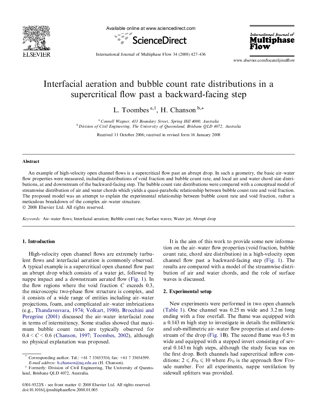 Interfacial aeration and bubble count rate distributions in a supercritical flow past a backward-facing step