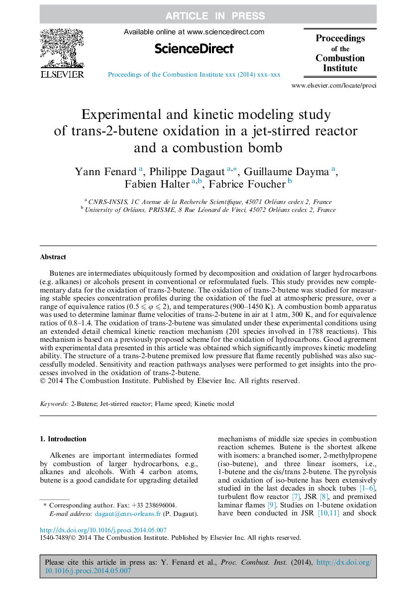 Experimental and kinetic modeling study of trans-2-butene oxidation in a jet-stirred reactor and a combustion bomb