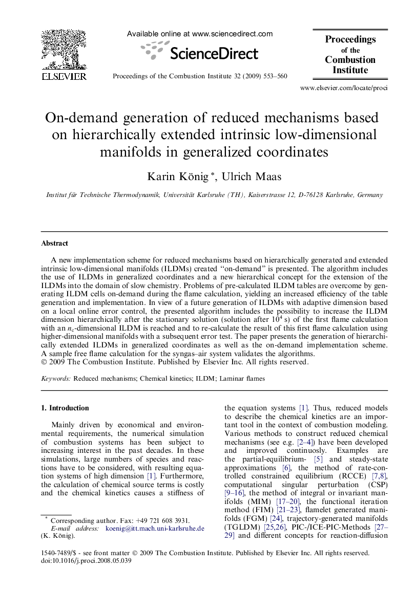 On-demand generation of reduced mechanisms based on hierarchically extended intrinsic low-dimensional manifolds in generalized coordinates