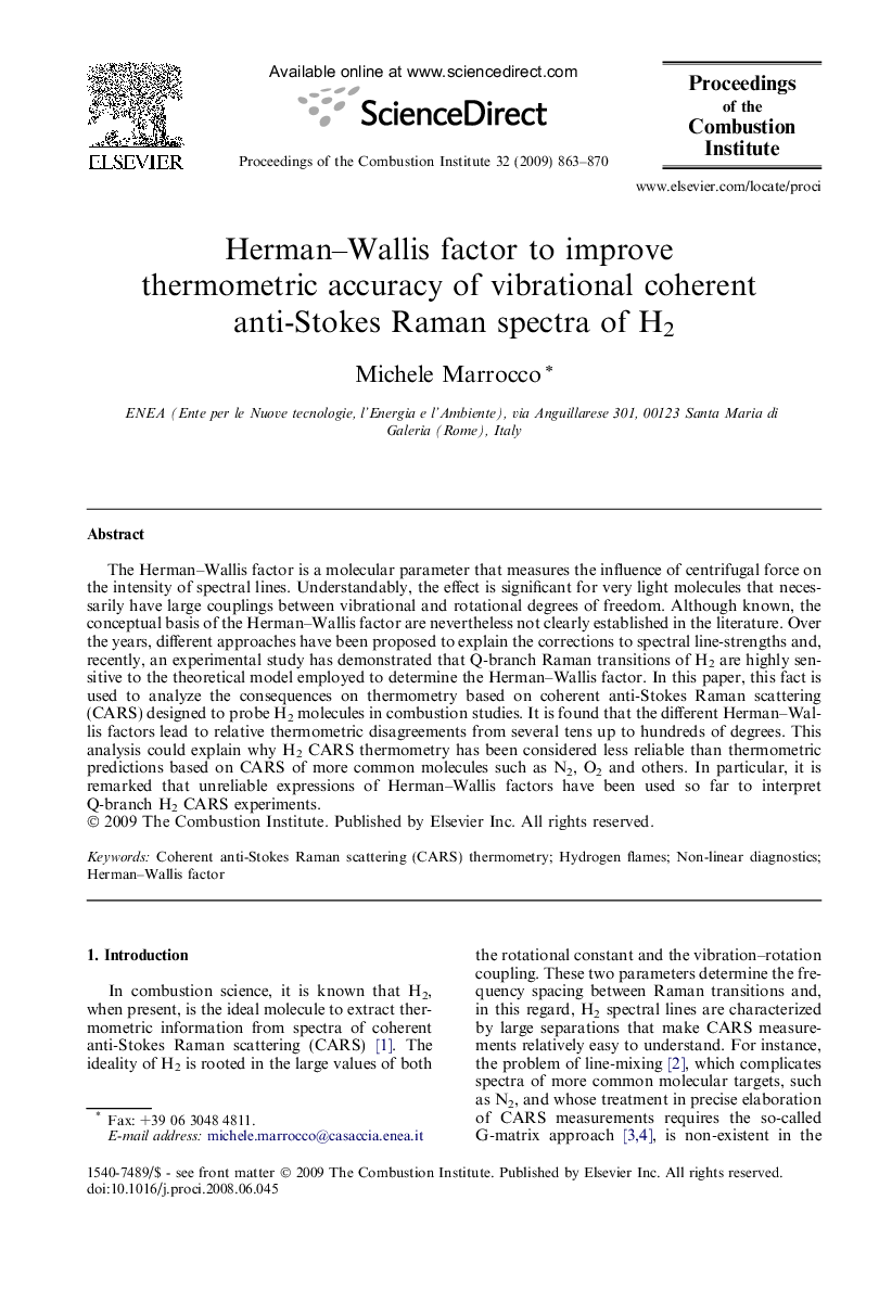 Herman-Wallis factor to improve thermometric accuracy of vibrational coherent anti-Stokes Raman spectra of H2