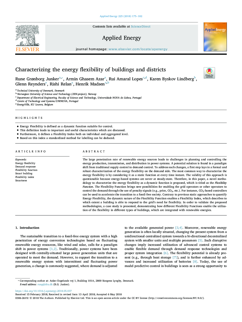 Characterizing the energy flexibility of buildings and districts