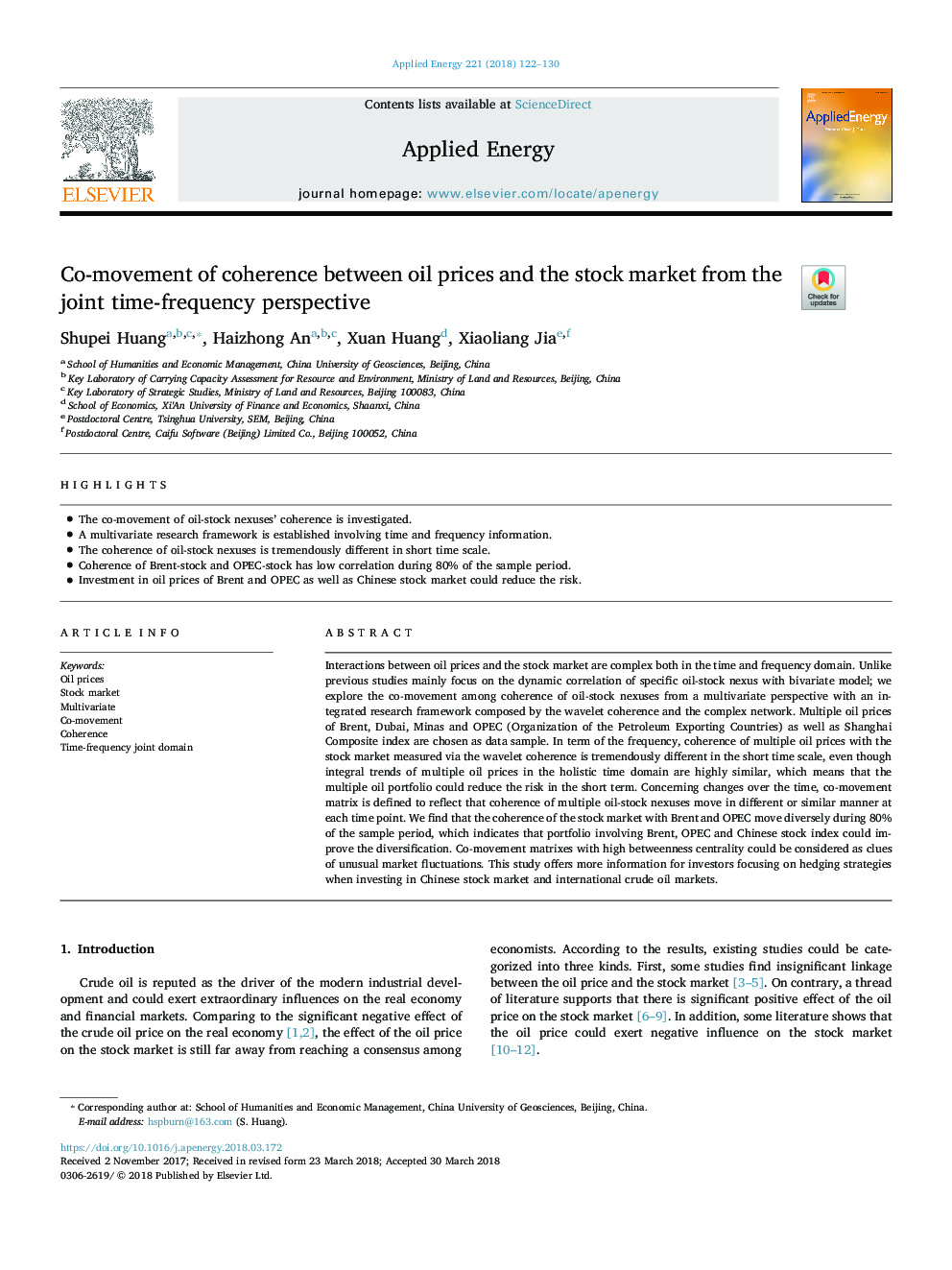 Co-movement of coherence between oil prices and the stock market from the joint time-frequency perspective