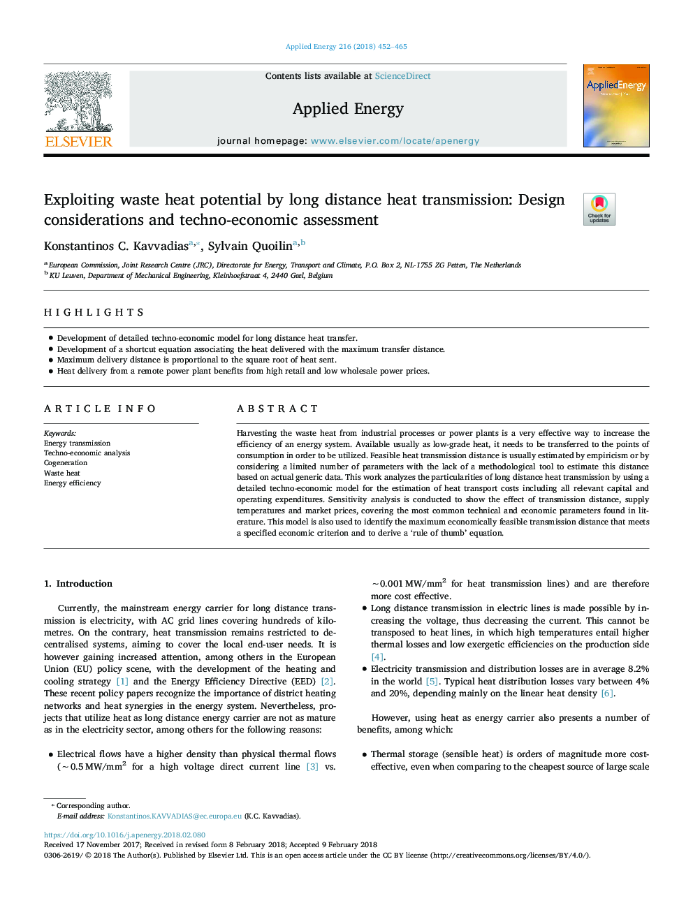 Exploiting waste heat potential by long distance heat transmission: Design considerations and techno-economic assessment