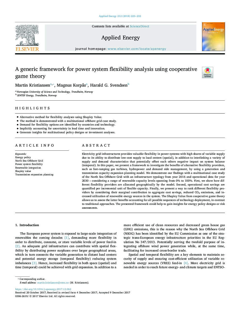 A generic framework for power system flexibility analysis using cooperative game theory