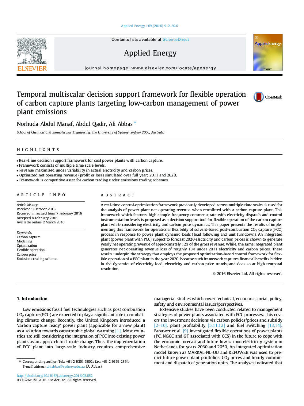 Temporal multiscalar decision support framework for flexible operation of carbon capture plants targeting low-carbon management of power plant emissions