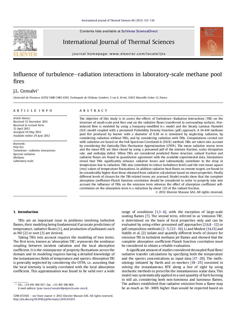 Influence of turbulence–radiation interactions in laboratory-scale methane pool fires