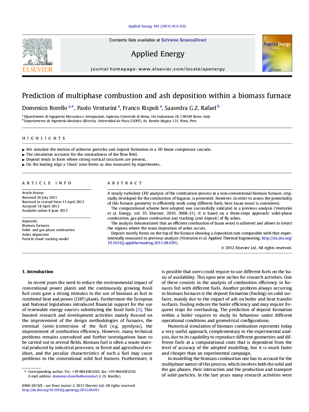 Prediction of multiphase combustion and ash deposition within a biomass furnace