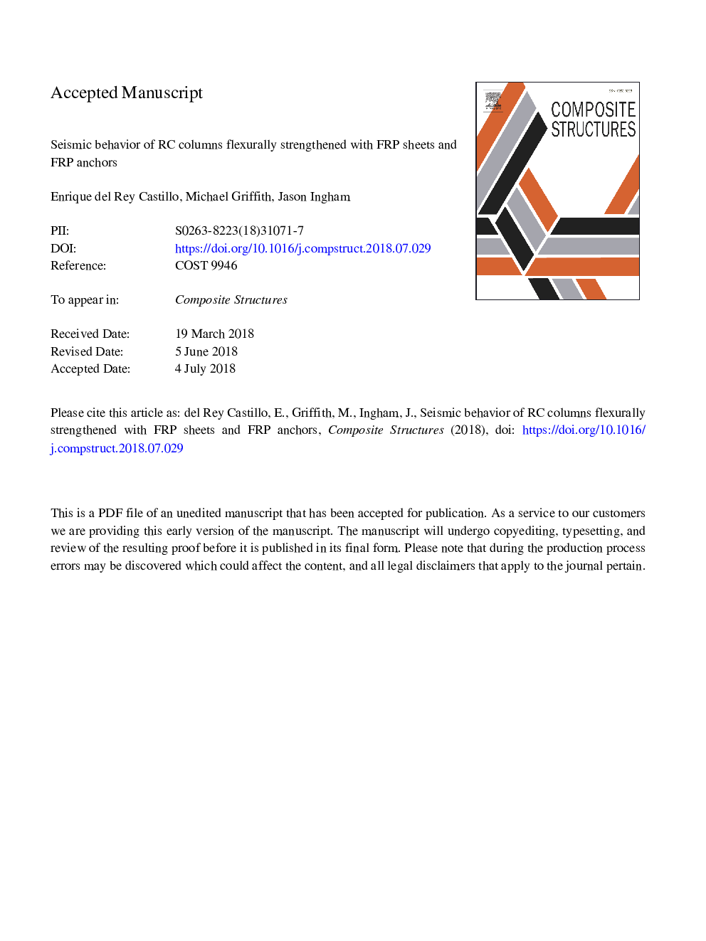 Seismic behavior of RC columns flexurally strengthened with FRP sheets and FRP anchors