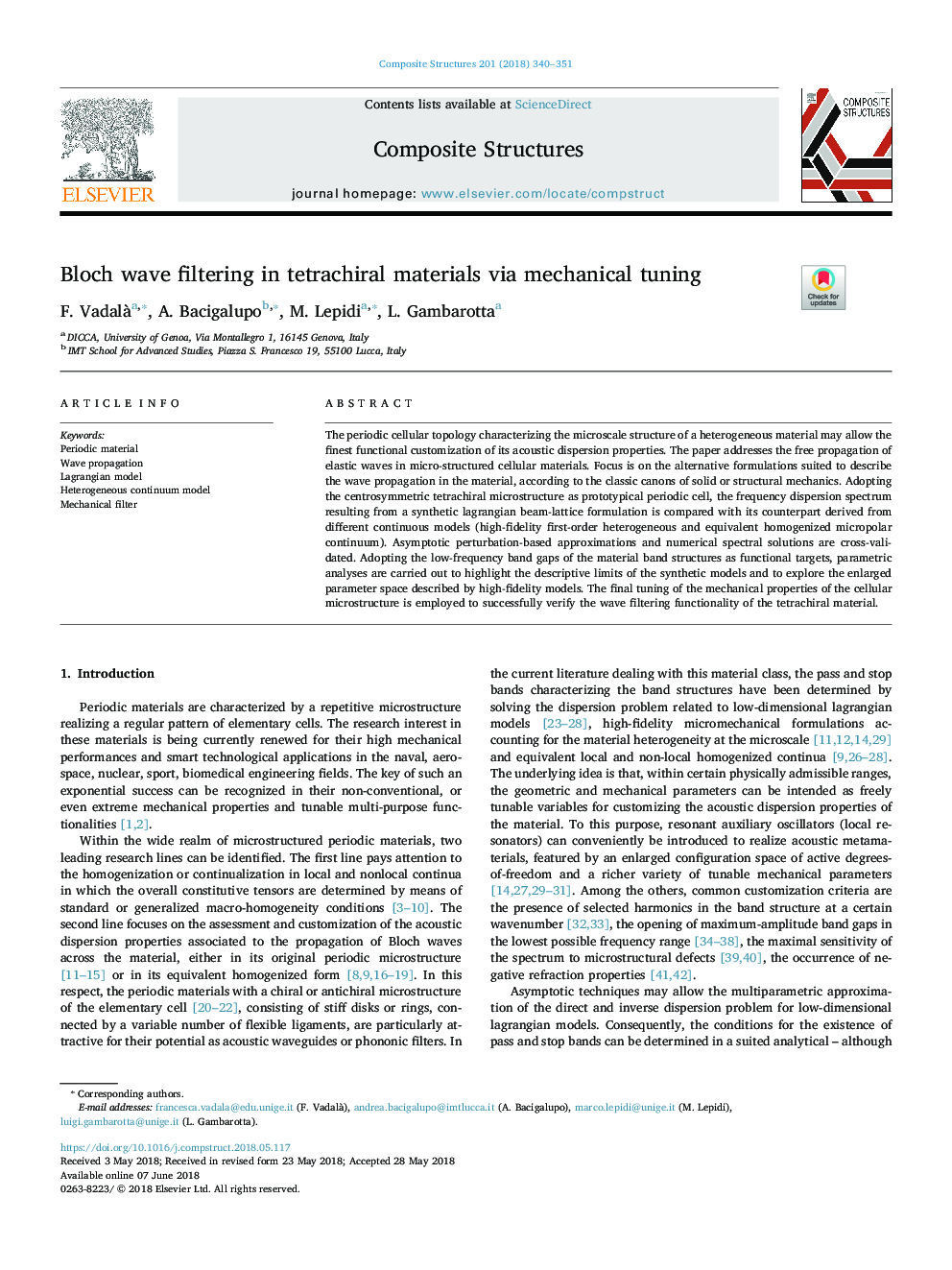 Bloch wave filtering in tetrachiral materials via mechanical tuning