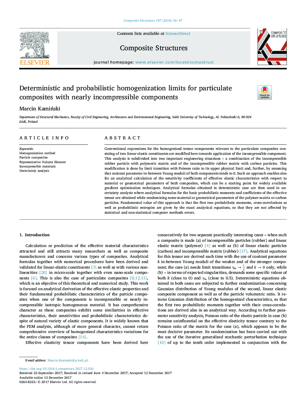 Deterministic and probabilistic homogenization limits for particulate composites with nearly incompressible components