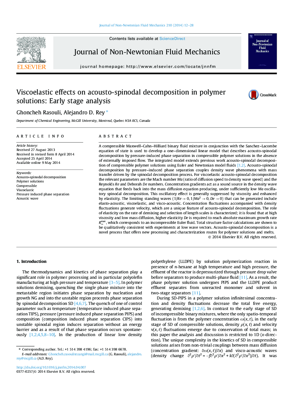 Viscoelastic effects on acousto-spinodal decomposition in polymer solutions: Early stage analysis