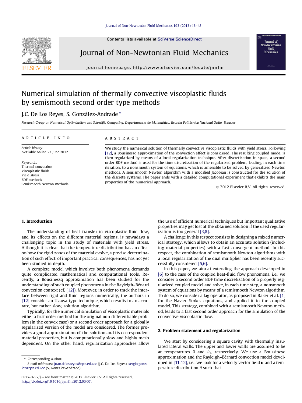 Numerical simulation of thermally convective viscoplastic fluids by semismooth second order type methods