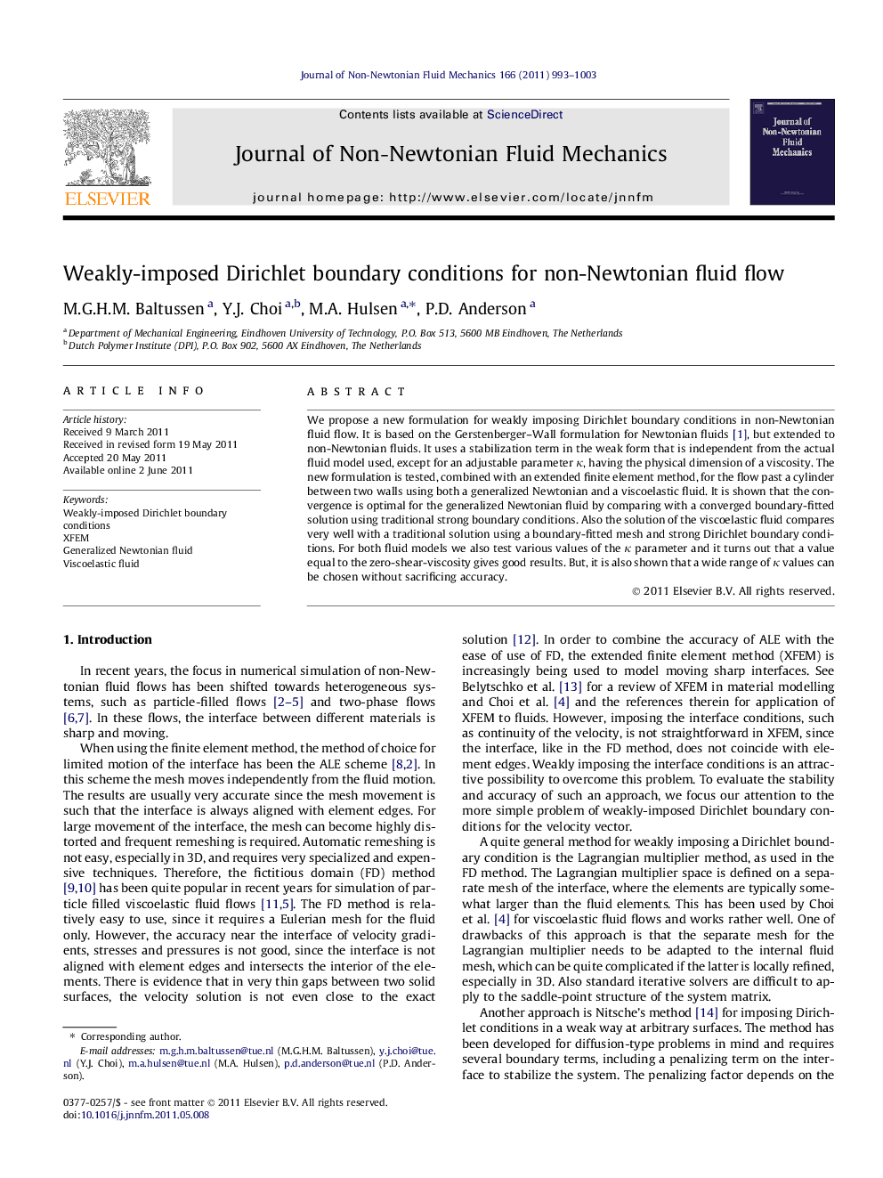 Weakly-imposed Dirichlet boundary conditions for non-Newtonian fluid flow