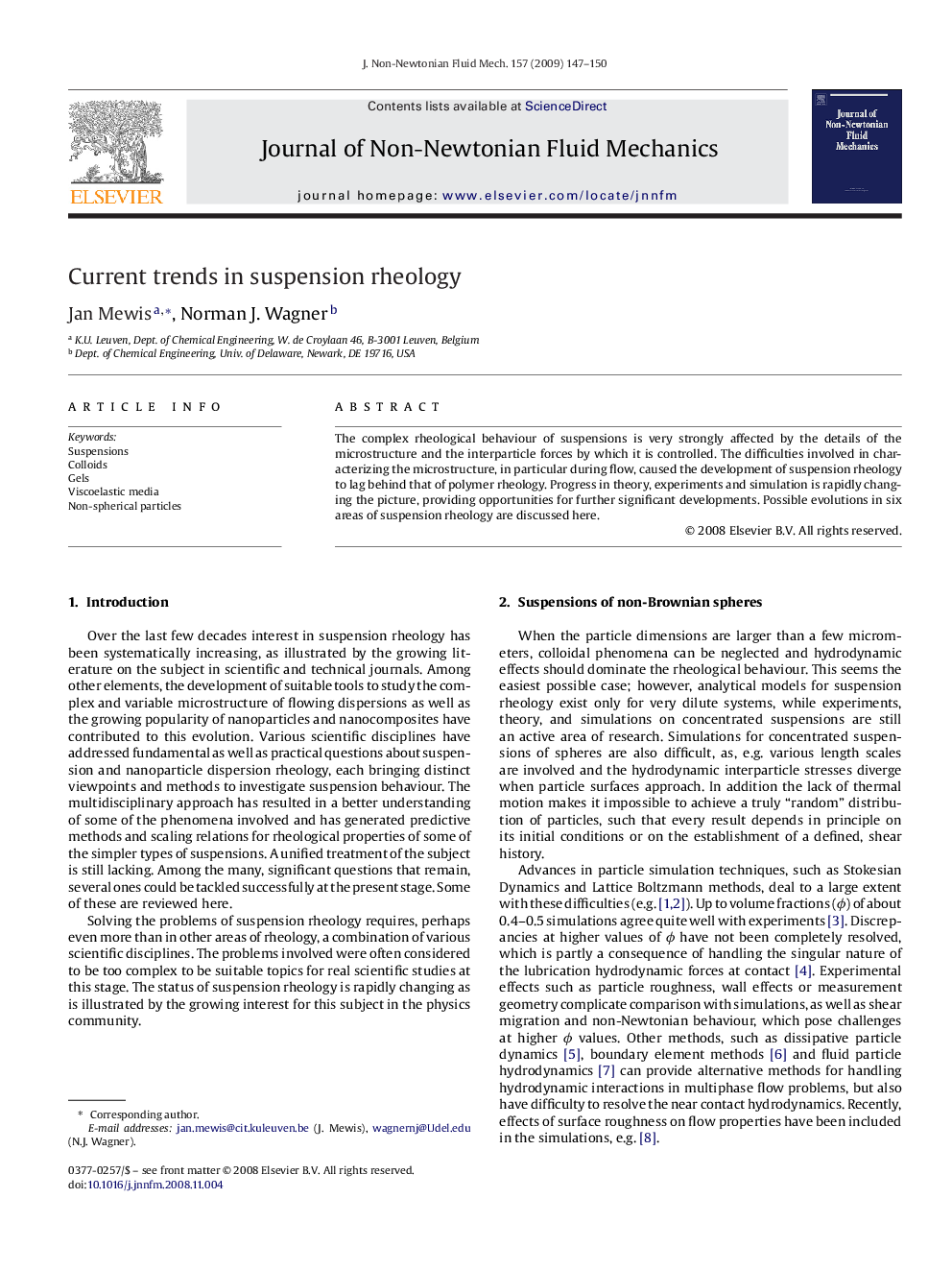 Current trends in suspension rheology