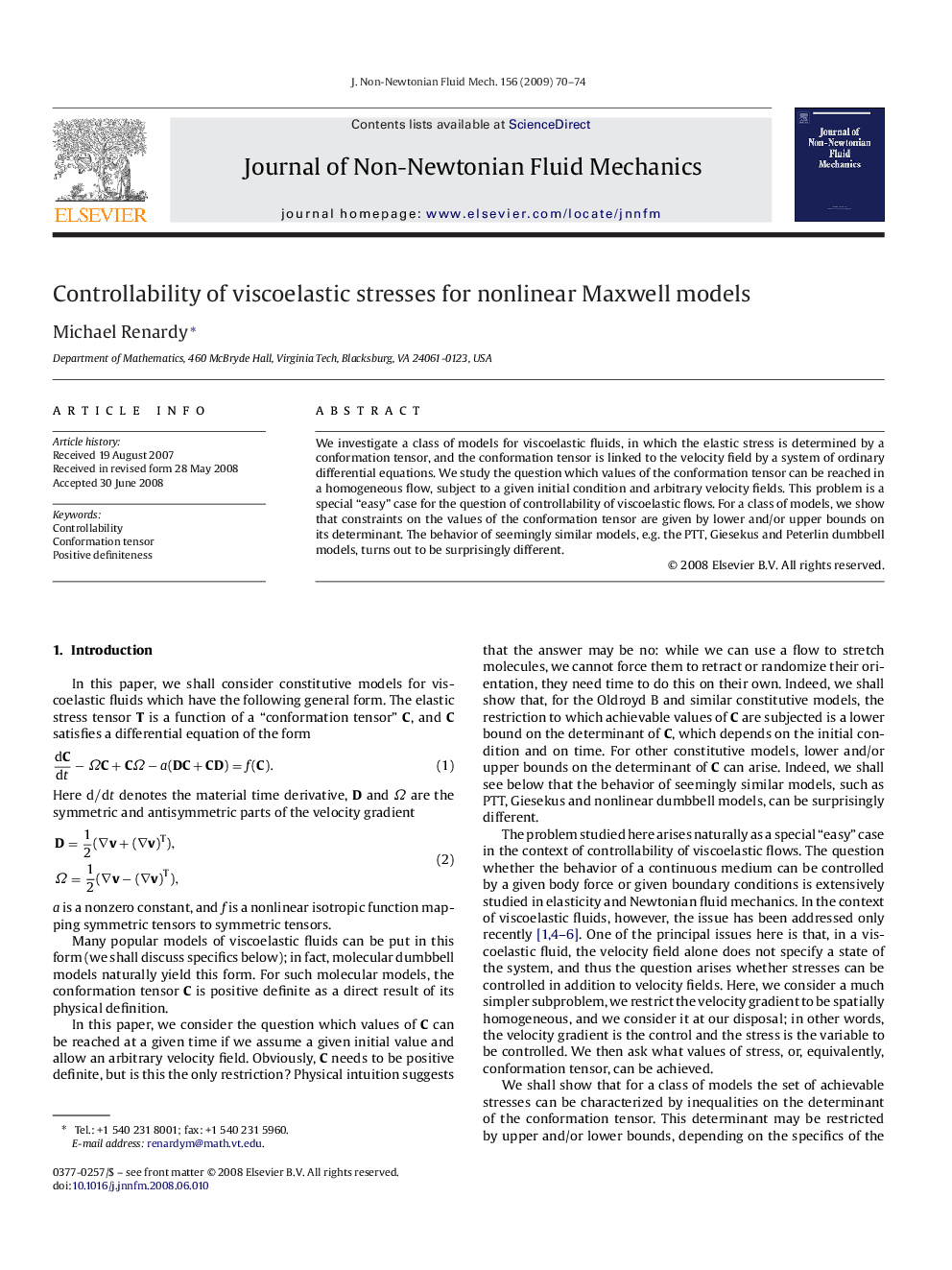 Controllability of viscoelastic stresses for nonlinear Maxwell models