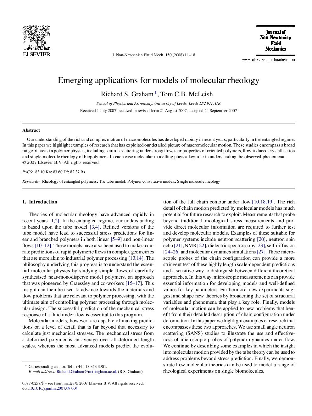 Emerging applications for models of molecular rheology