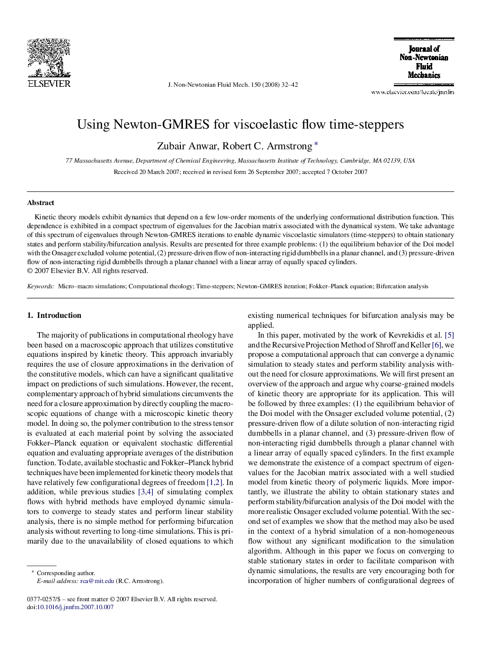 Using Newton-GMRES for viscoelastic flow time-steppers