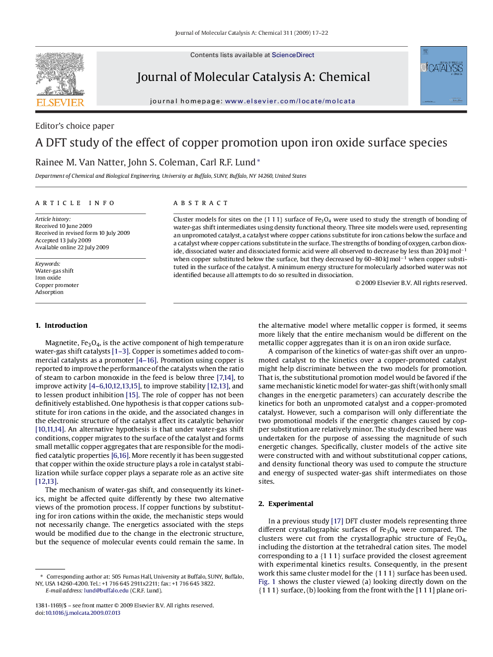 A DFT study of the effect of copper promotion upon iron oxide surface species