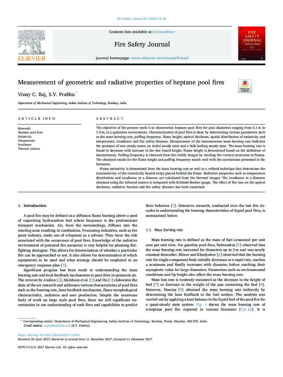 Measurement of geometric and radiative properties of heptane pool fires