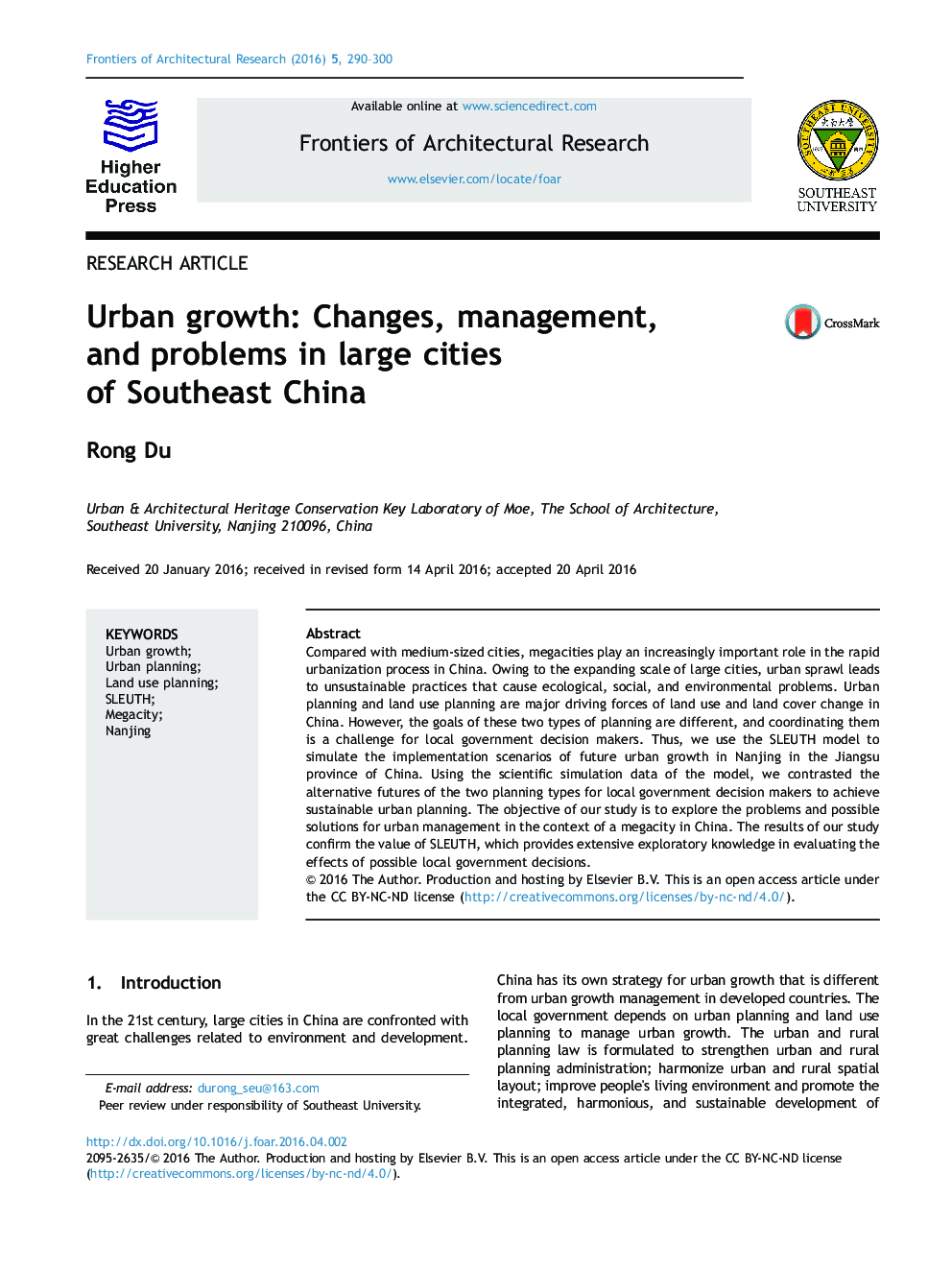 رشد شهری: تغییرات، مدیریت و مشکلات در شهرهای بزرگ جنوب شرق چین 