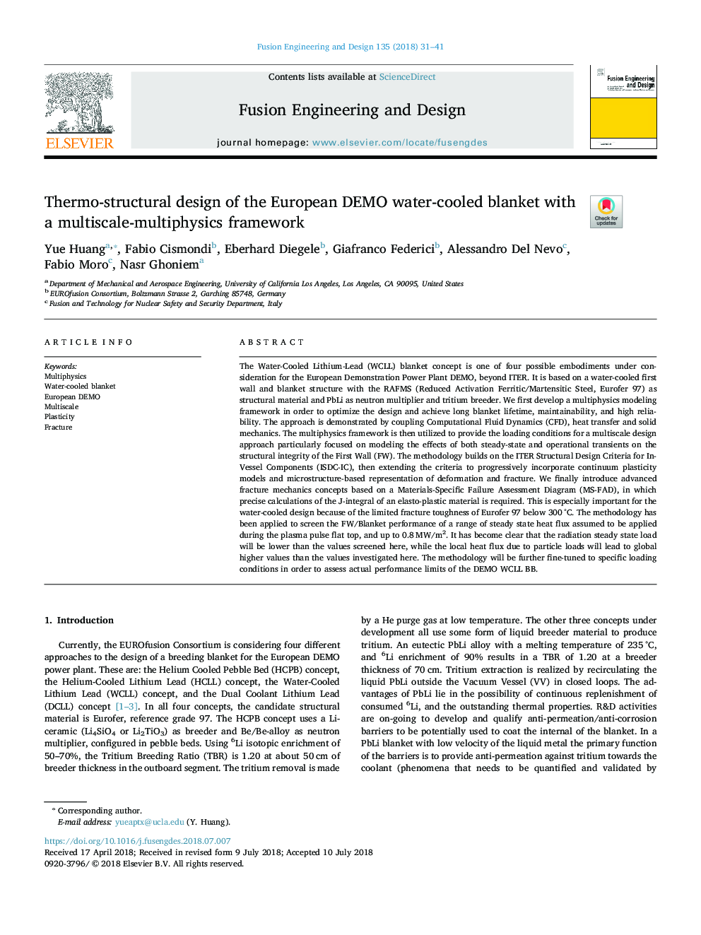 Thermo-structural design of the European DEMO water-cooled blanket with a multiscale-multiphysics framework