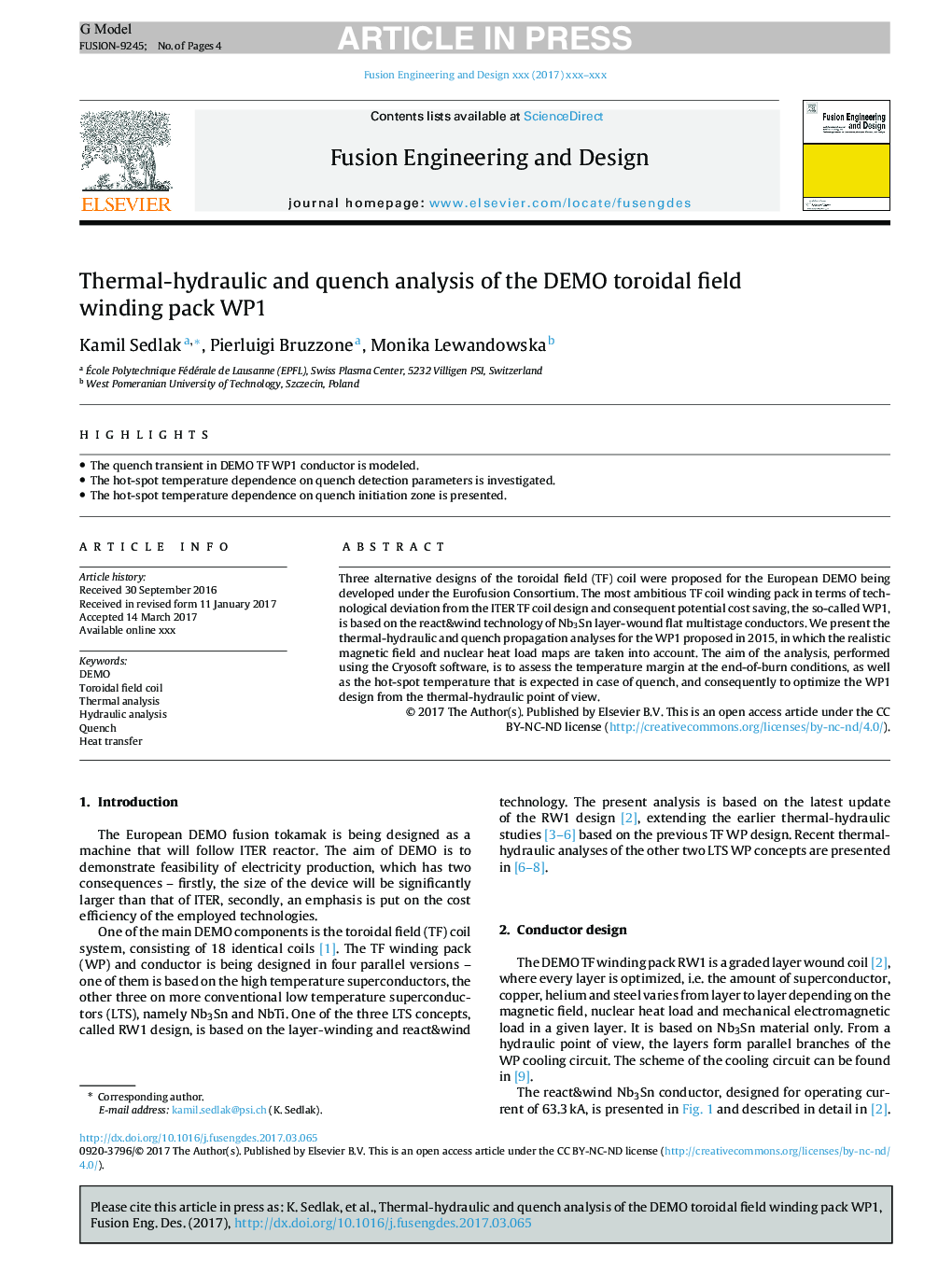 Thermal-hydraulic and quench analysis of the DEMO toroidal field winding pack WP1