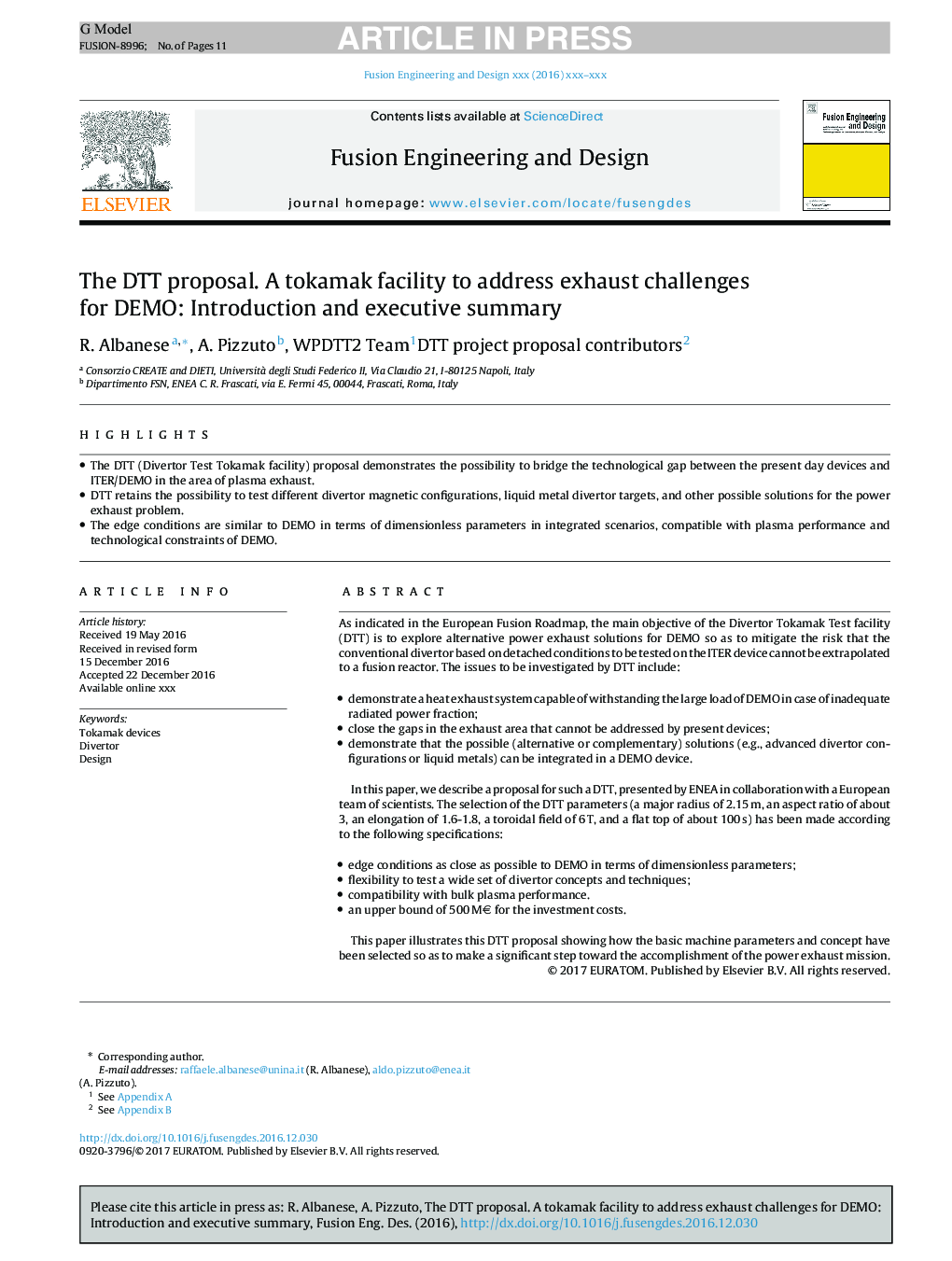 The DTT proposal. A tokamak facility to address exhaust challenges for DEMO: Introduction and executive summary