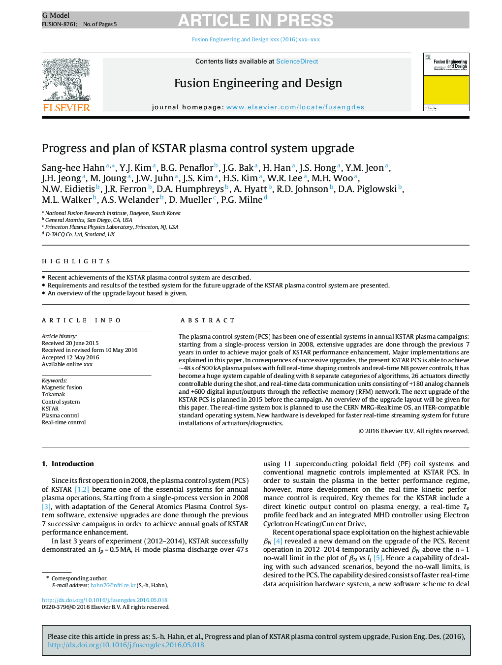 Progress and plan of KSTAR plasma control system upgrade