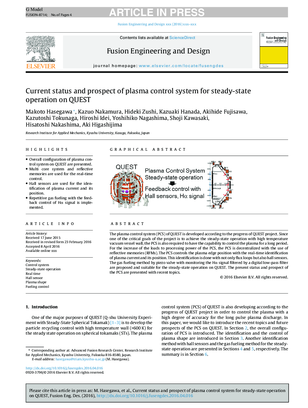 Current status and prospect of plasma control system for steady-state operation on QUEST