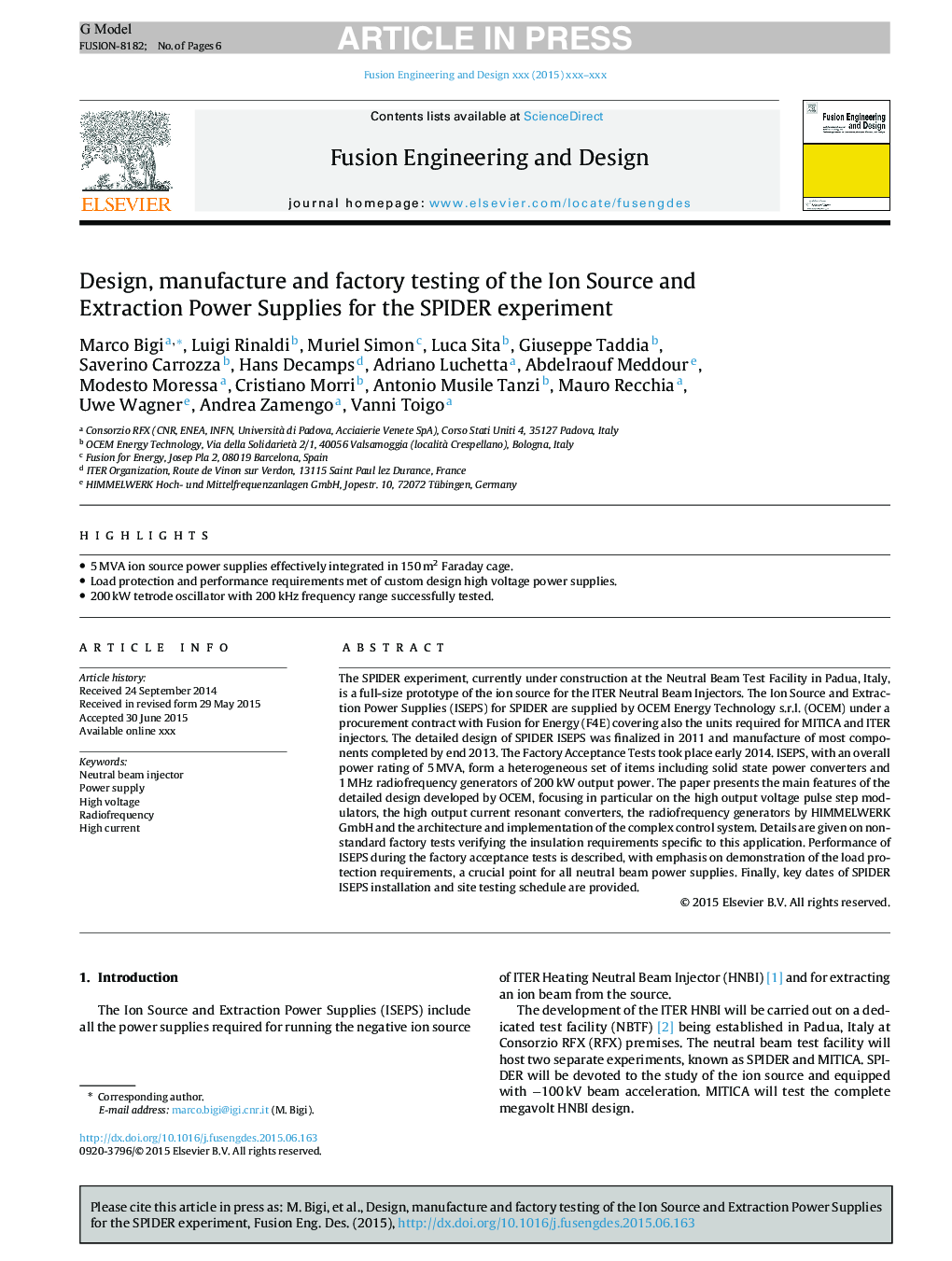 Design, manufacture and factory testing of the Ion Source and Extraction Power Supplies for the SPIDER experiment