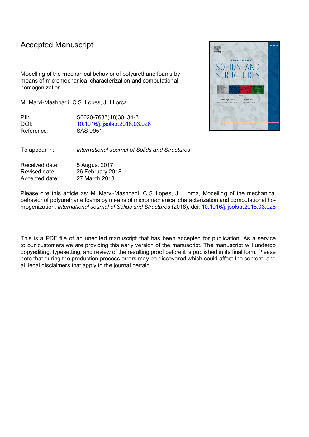 Modelling of the mechanical behavior of polyurethane foams by means of micromechanical characterization and computational homogenization