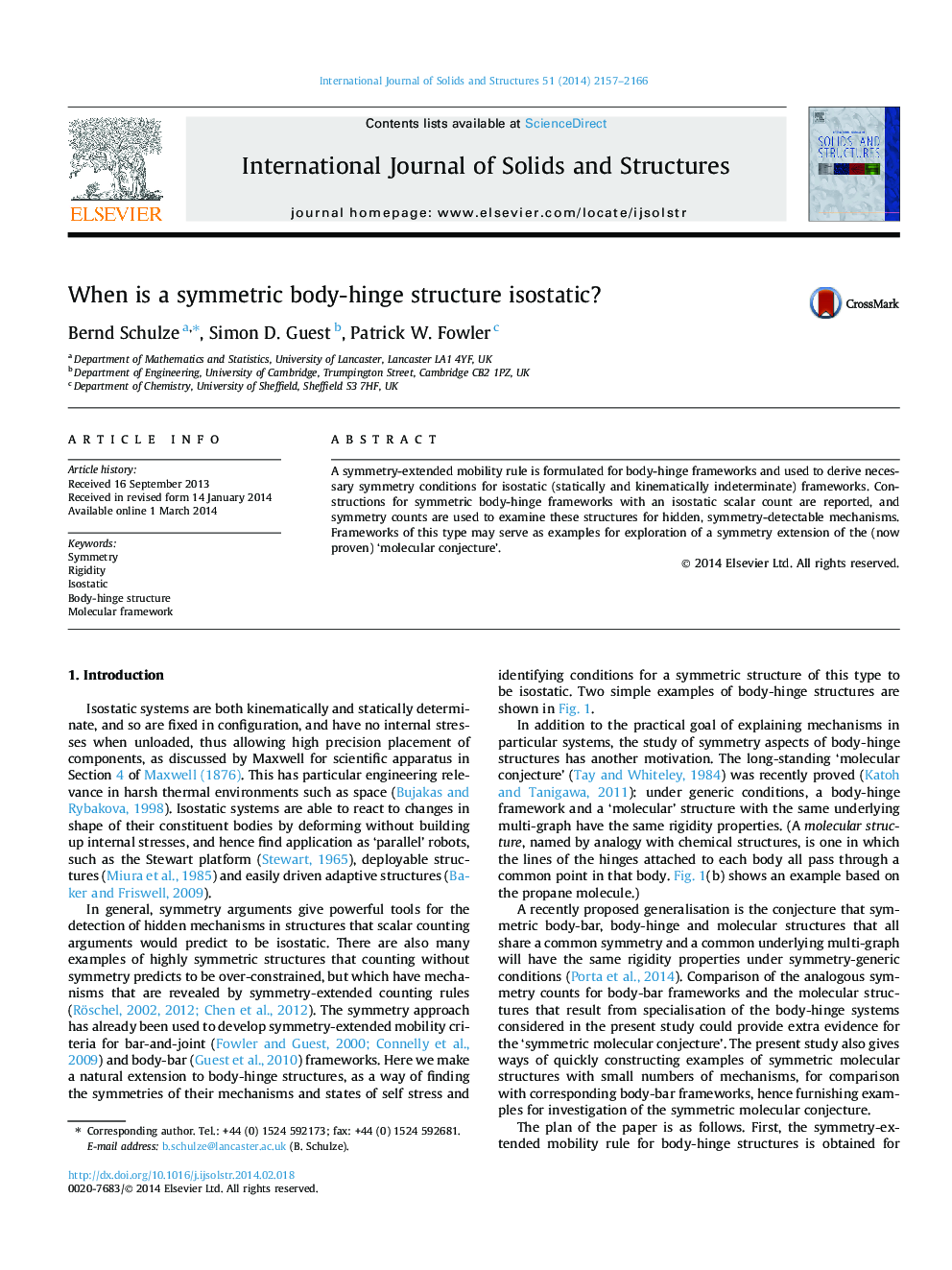 When is a symmetric body-hinge structure isostatic?