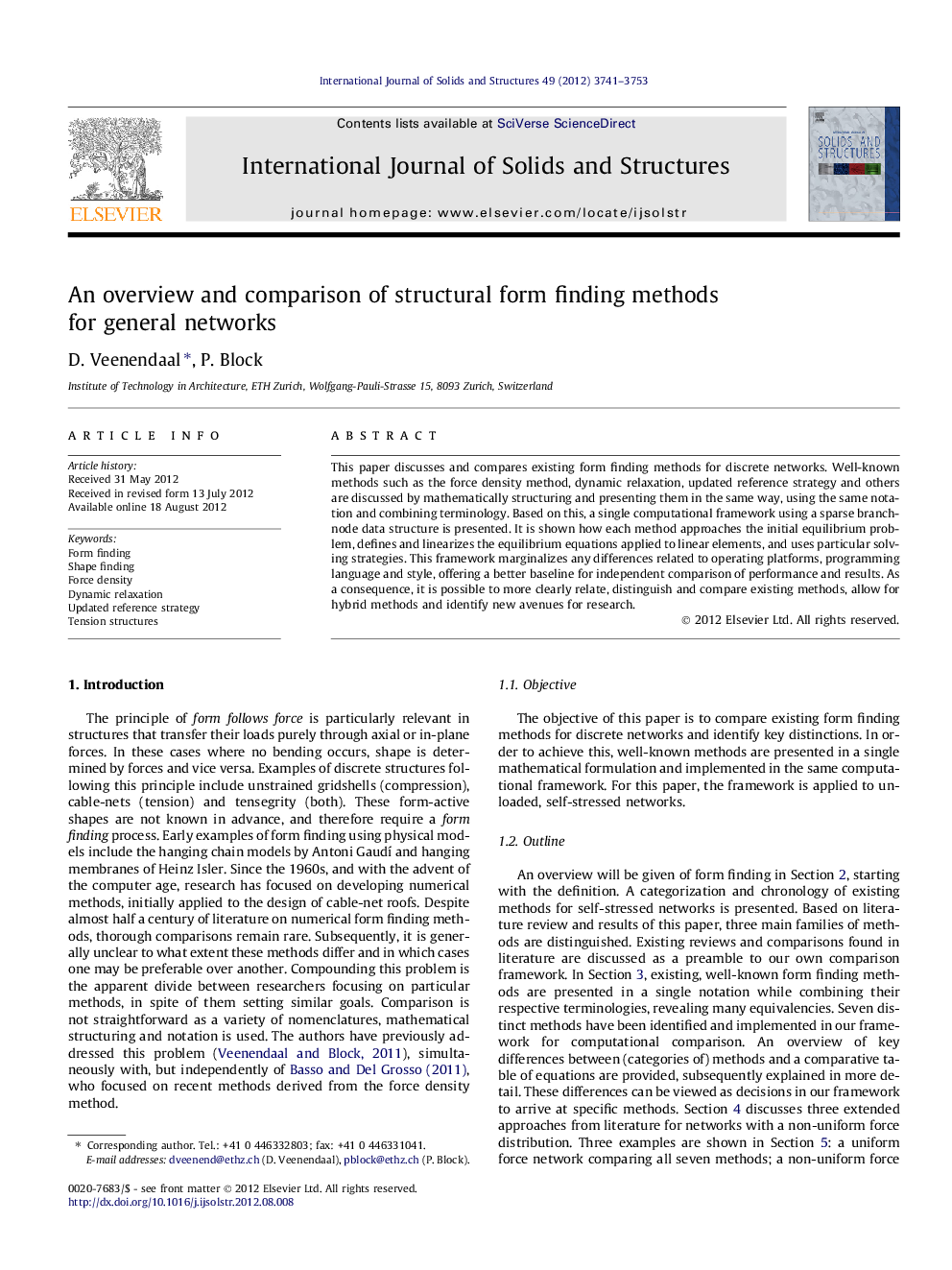 An overview and comparison of structural form finding methods for general networks