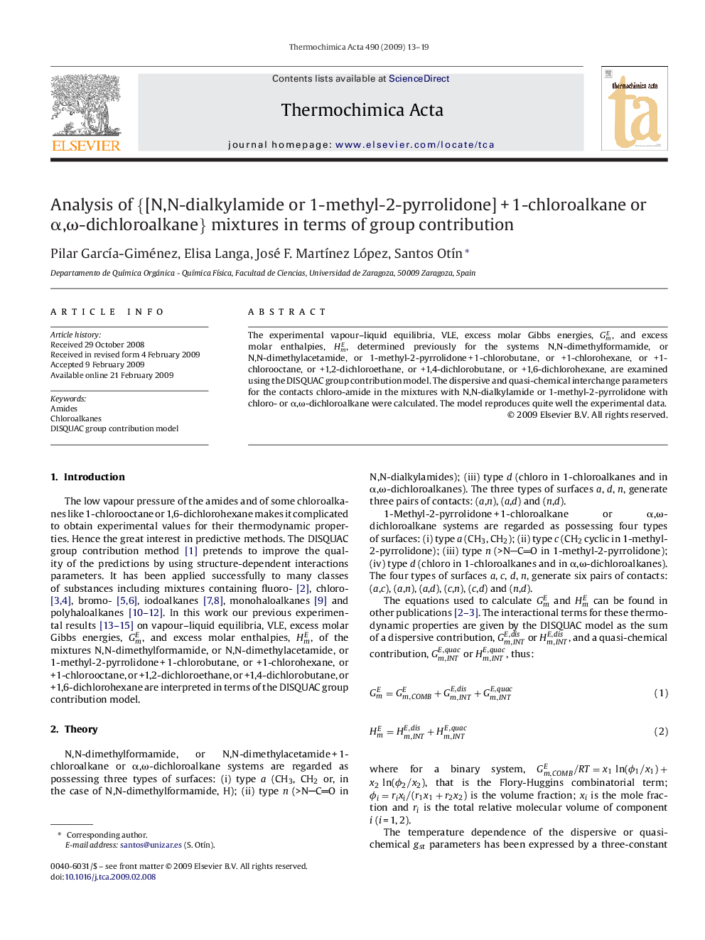 Analysis of {[N,N-dialkylamide or 1-methyl-2-pyrrolidone] + 1-chloroalkane or α,ω-dichloroalkane} mixtures in terms of group contribution