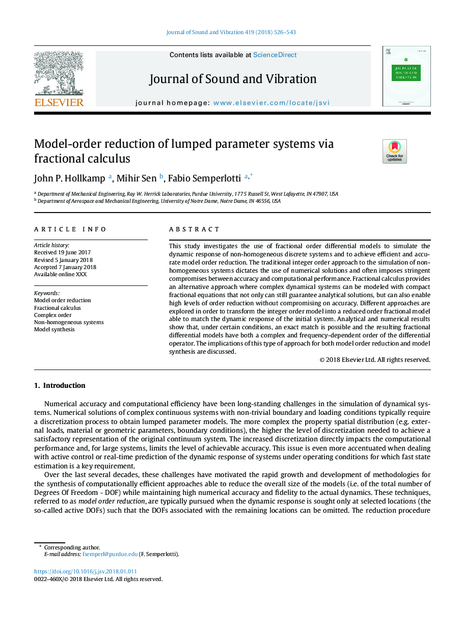 Model-order reduction of lumped parameter systems via fractional calculus