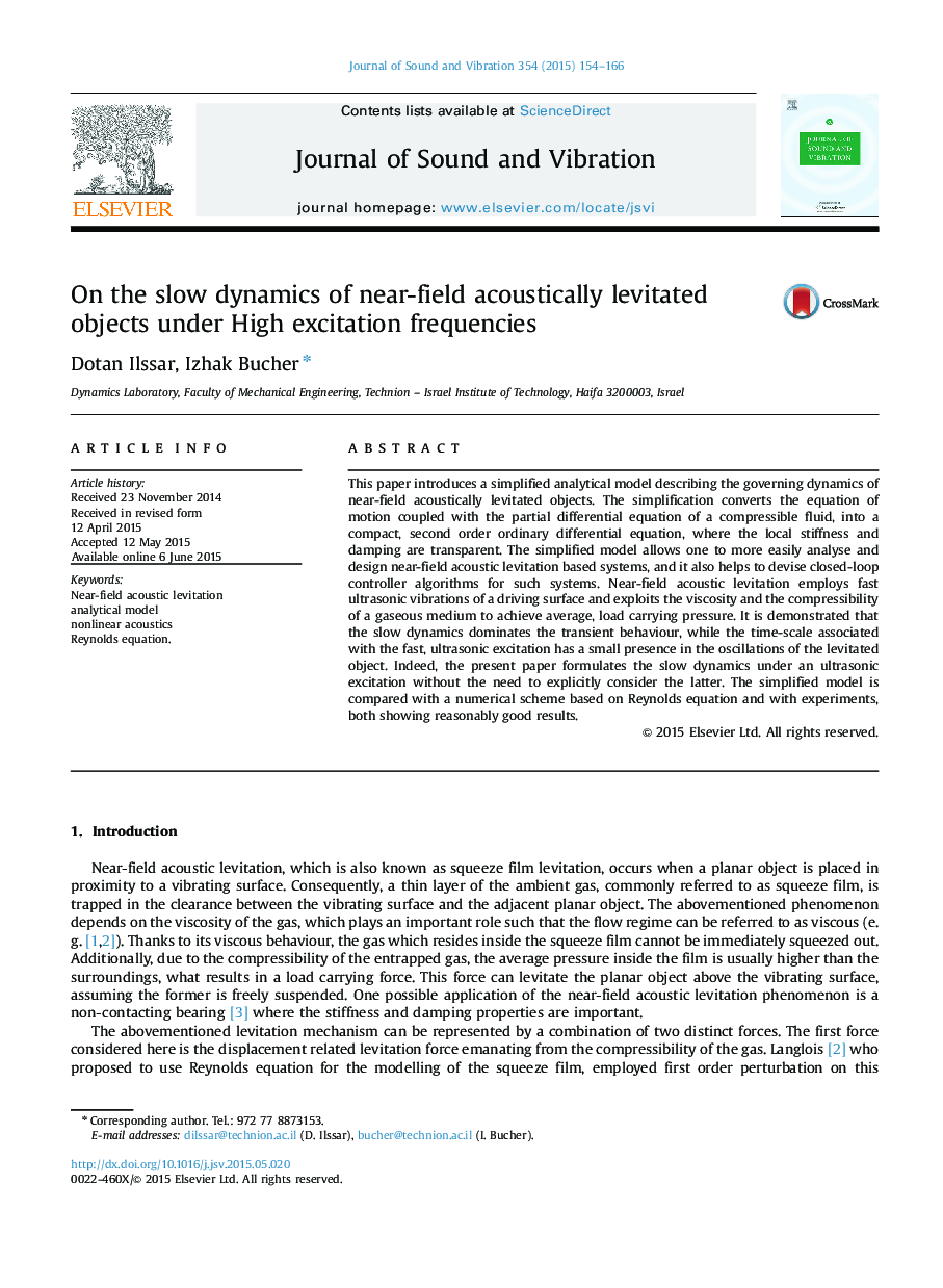 On the slow dynamics of near-field acoustically levitated objects under High excitation frequencies