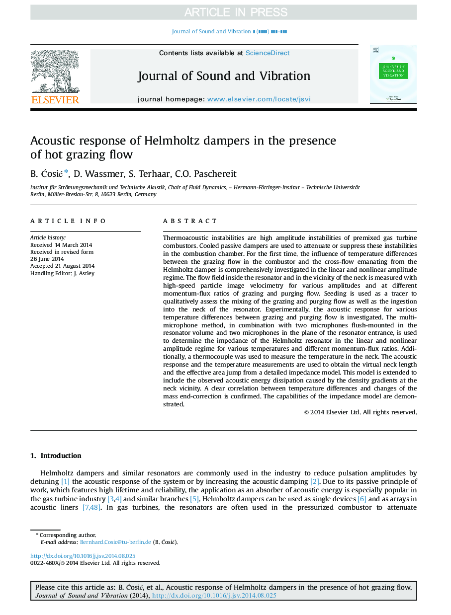 Acoustic response of Helmholtz dampers in the presence of hot grazing flow