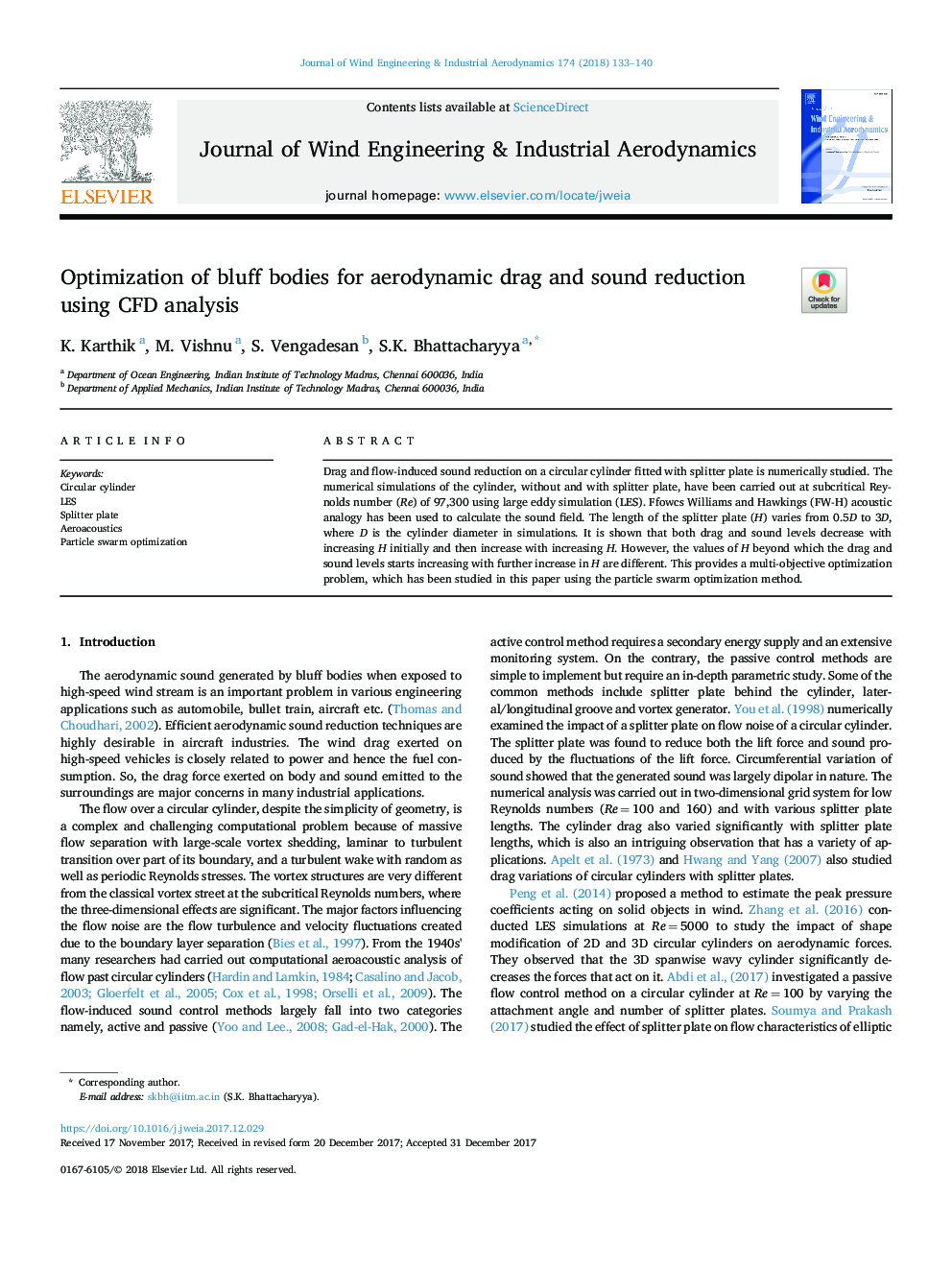 Optimization of bluff bodies for aerodynamic drag and sound reduction using CFD analysis