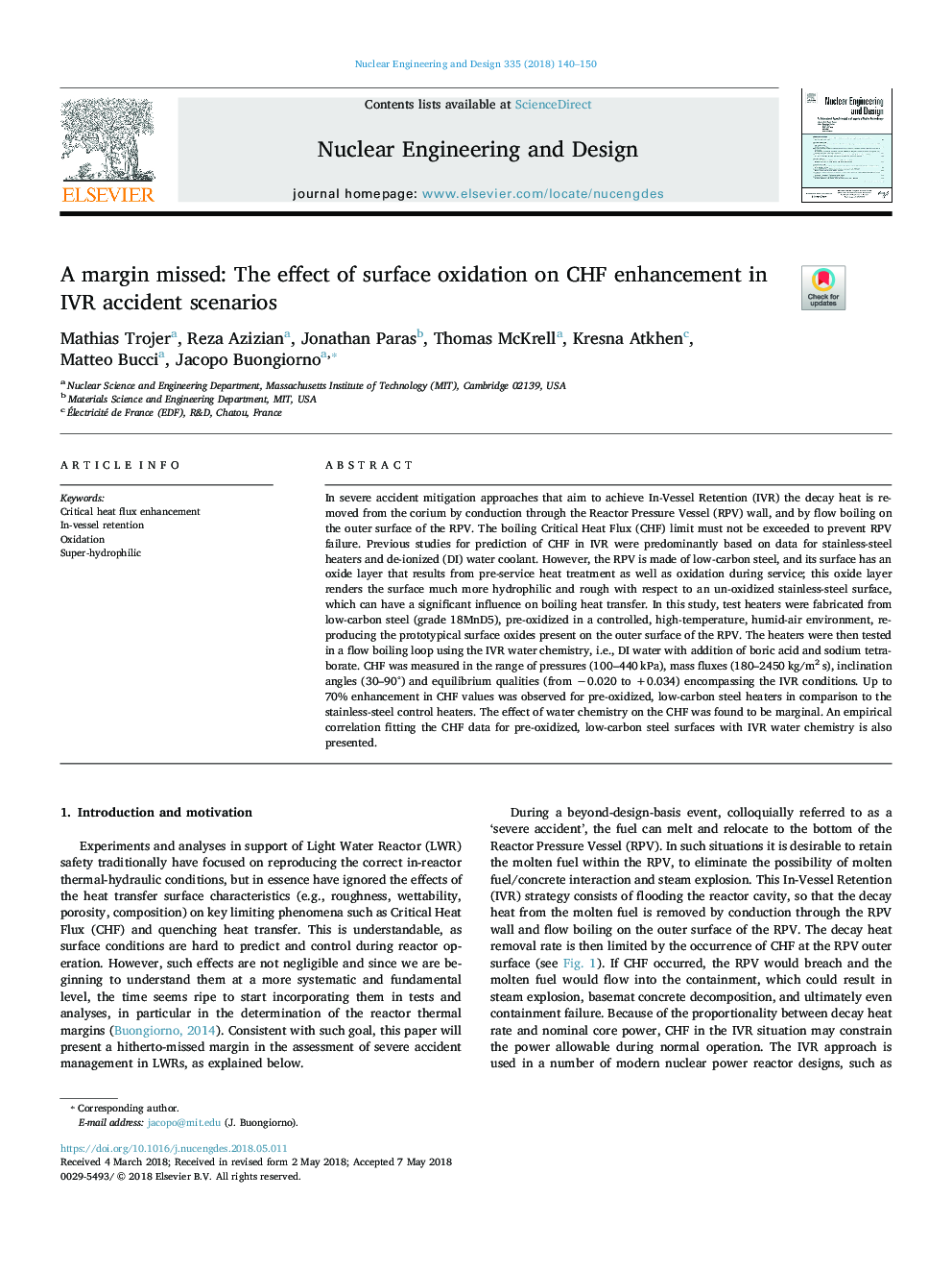 A margin missed: The effect of surface oxidation on CHF enhancement in IVR accident scenarios