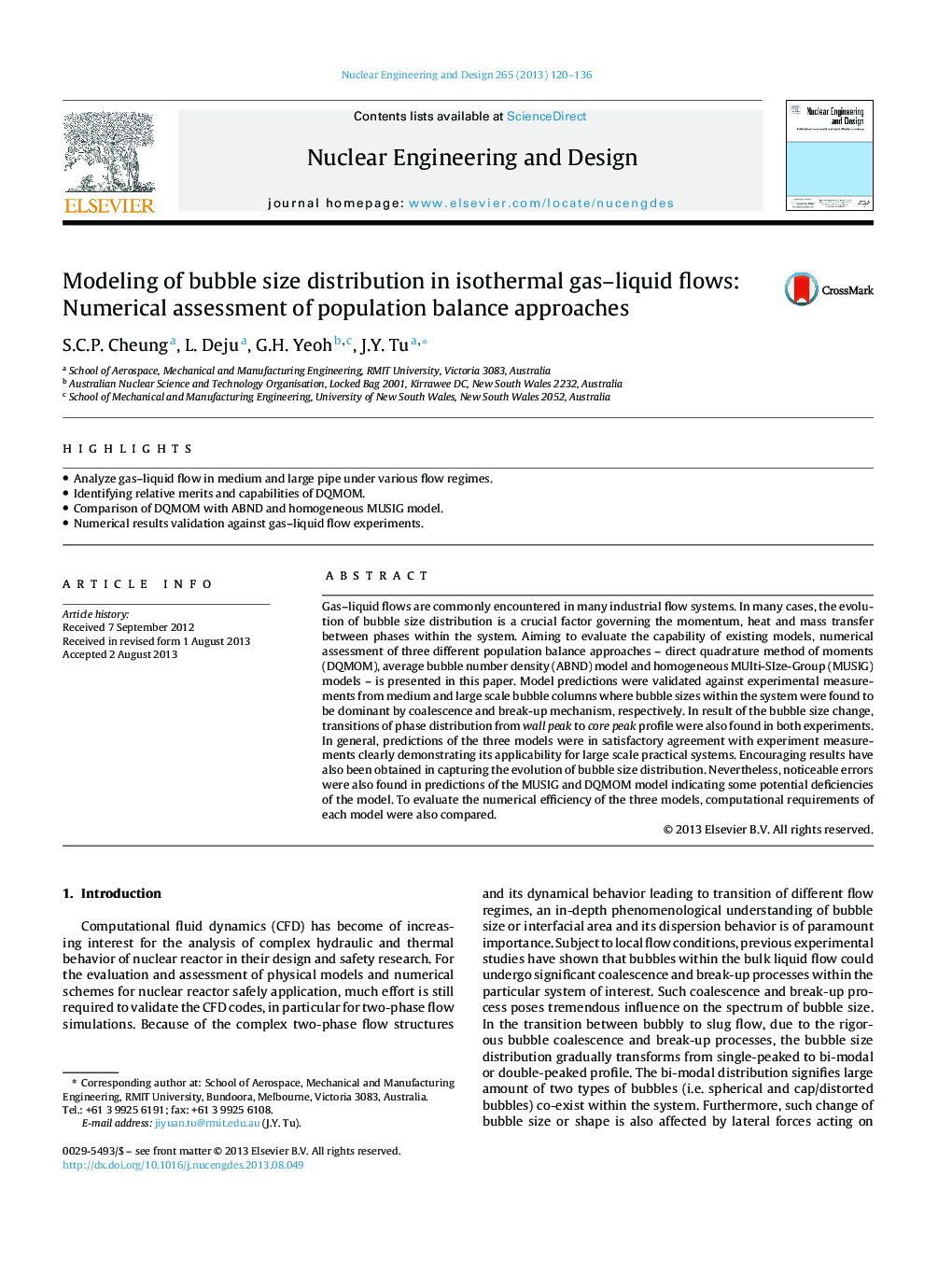 Modeling of bubble size distribution in isothermal gas-liquid flows: Numerical assessment of population balance approaches