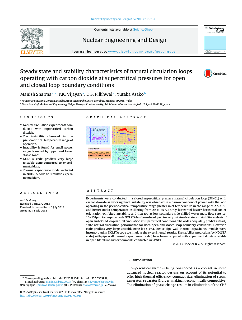 Steady state and stability characteristics of natural circulation loops operating with carbon dioxide at supercritical pressures for open and closed loop boundary conditions