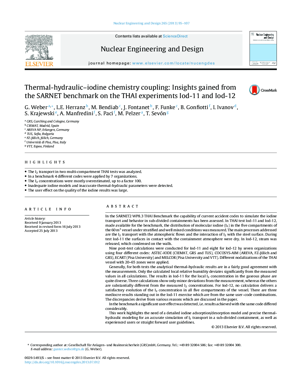 Thermal-hydraulic-iodine chemistry coupling: Insights gained from the SARNET benchmark on the THAI experiments Iod-11 and Iod-12