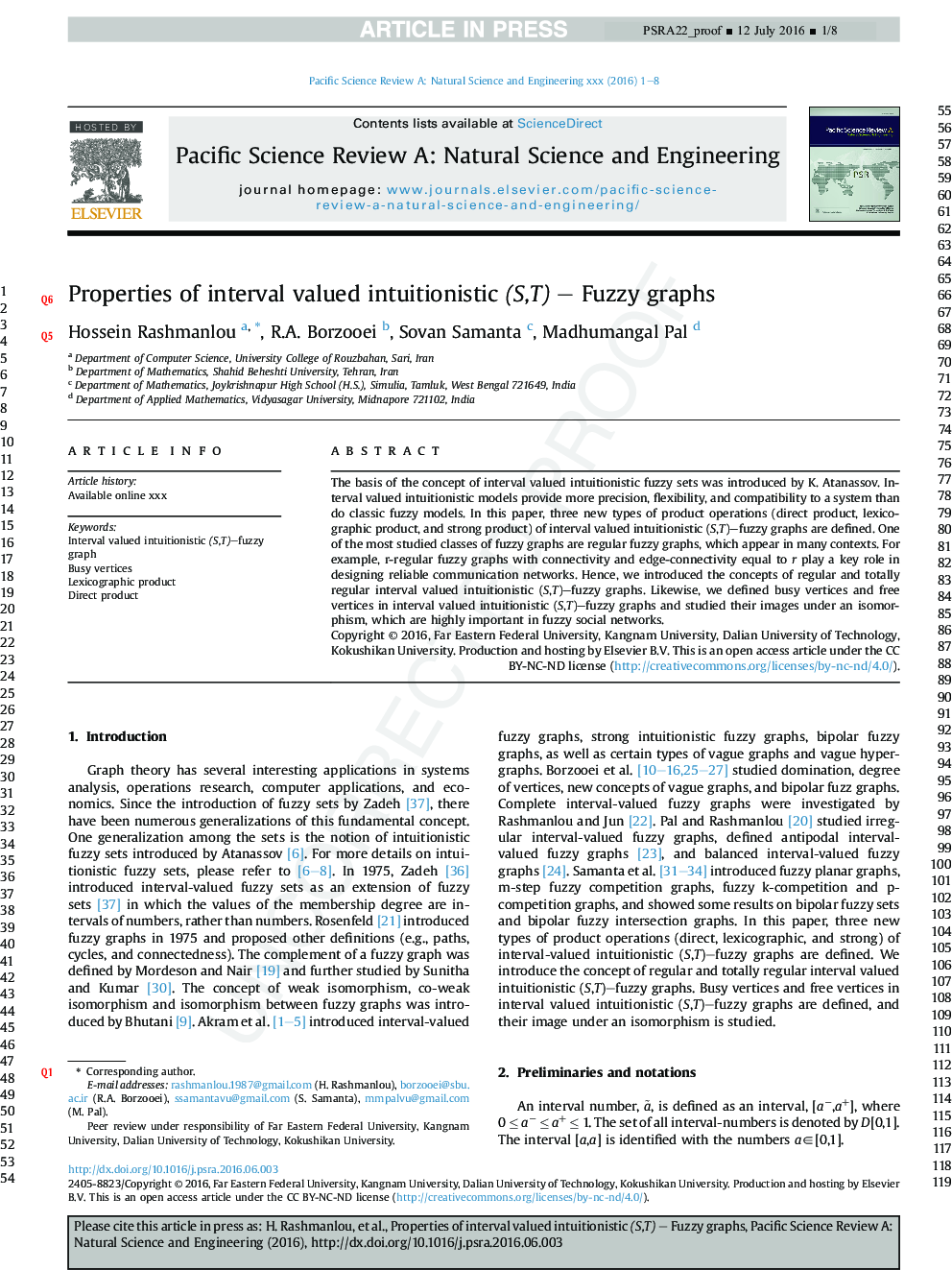 Properties of interval valued intuitionistic (S,T) - Fuzzy graphs